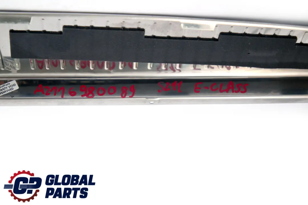Mercedes S211 Kombi Ladekante Chrom Abdeckung Heckblende - SKU A2116980089 - Teilenummer A2116980089