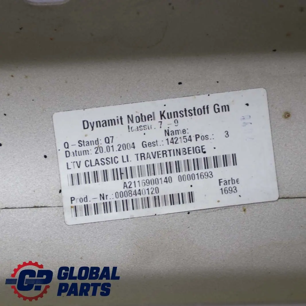  Mercedes-Benz E-Class W211 Door Sill Side Cover Skirt Left N/S Travertine Beige - SKU A2116980154-TRB - Part number A2116980154