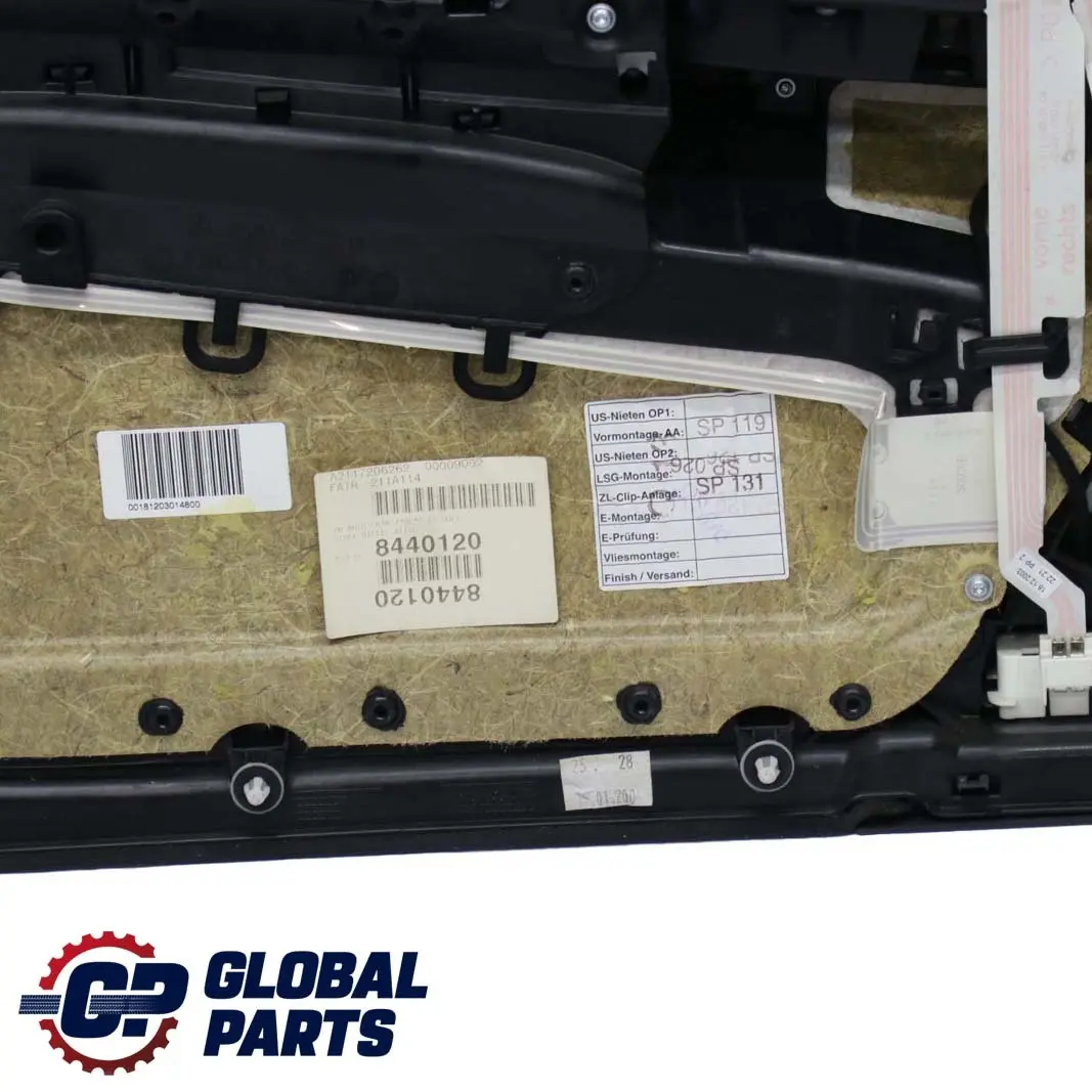 Mercedes-Benz E-Class W211 Front Right O/S Door Card Trim Panel Fabric Elegance to with Part number A2117206270 Mercedes-Benz E-Class W211 Front Right O/S Door Card Trim Panel Fabric Elegance - SKU rhd-A2117206270 - Part number A2117206270