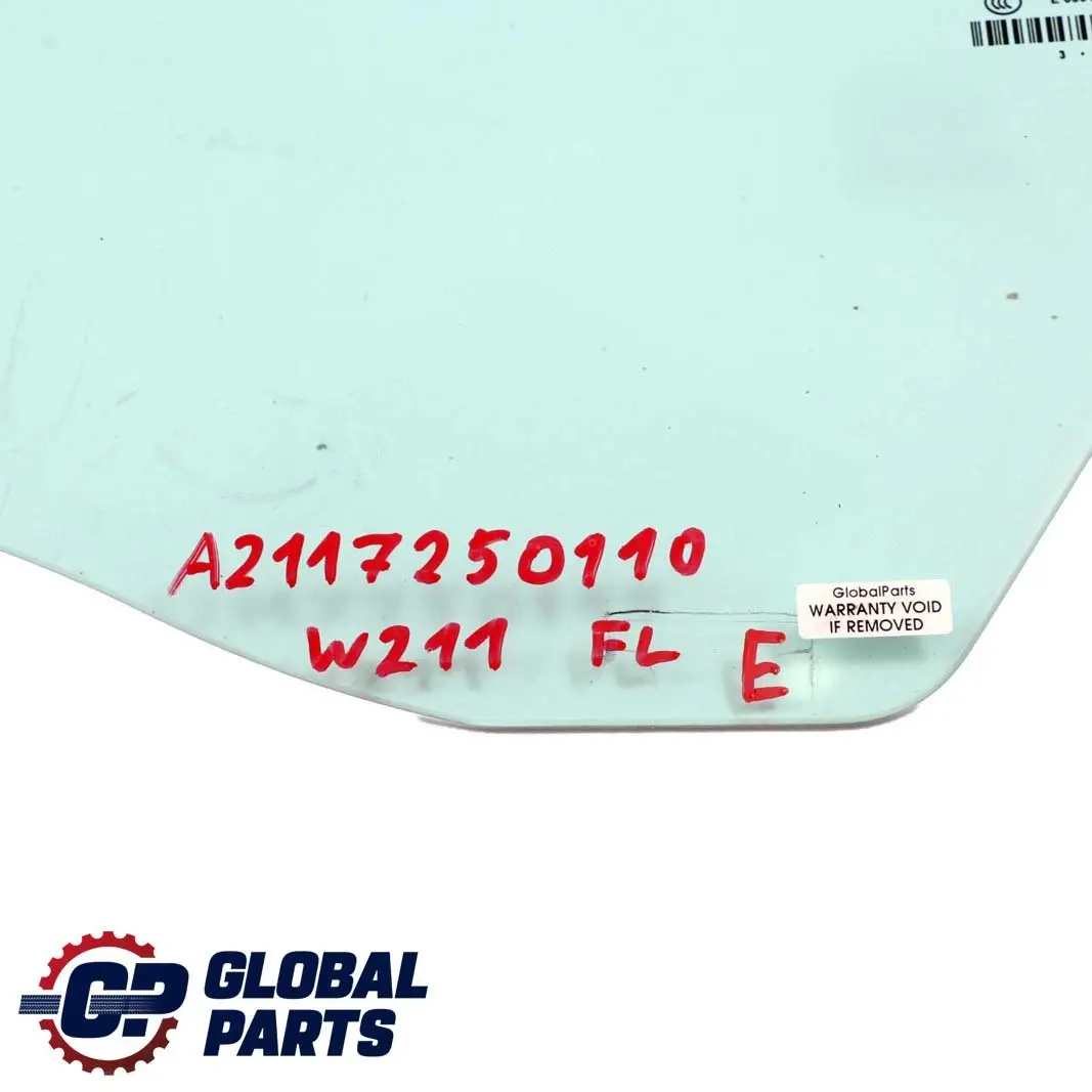 Mercedes-Benz E-Class W211 S211 Front Left N/S Window Glass AS2 to with Part number A2117250110 Mercedes-Benz E-Class W211 S211 Front Left N/S Window Glass AS2 - SKU A2117250110 - Part number A2117250110