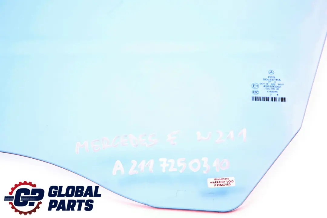 Vetro Anteriore Sinistro AS2 per Mercedes W211 S211 con numero di parte A2117250310 Mercedes W211 S211 Vetro Anteriore Sinistro AS2 - SKU A2117250310 - Numero di parte A2117250310