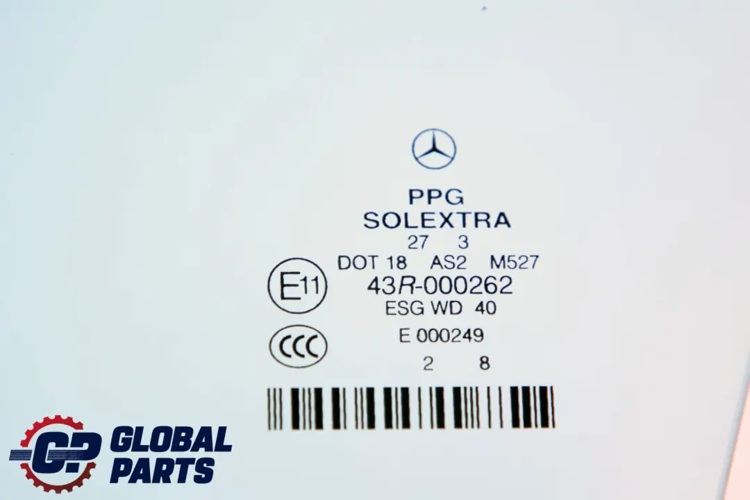Cristal Ventana Delantera Izquierda AS2 para Mercedes W211 S211 con número de pieza A2117250310 Mercedes W211 S211 Cristal Ventana Delantera Izquierda AS2 - SKU A2117250310 - Número de pieza A2117250310