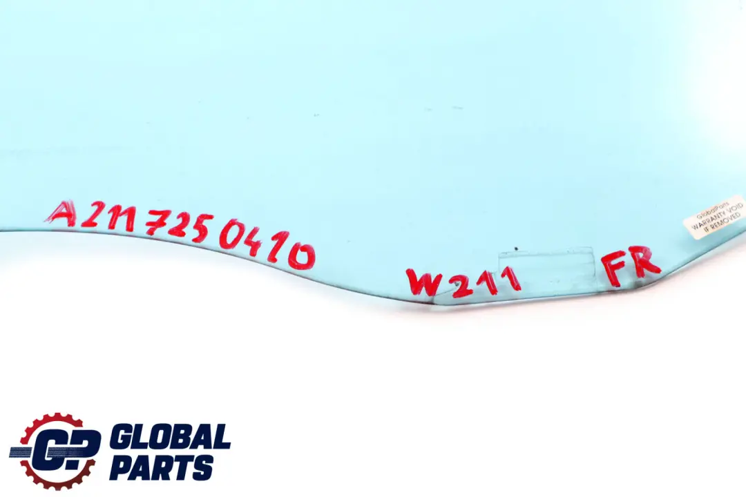 Mercedes-Benz E-Class W211 S211 Front Right O/S Window Glass AS2 to with Part number A2117250410 Mercedes-Benz E-Class W211 S211 Front Right O/S Window Glass AS2 - SKU A2117250410 - Part number A2117250410
