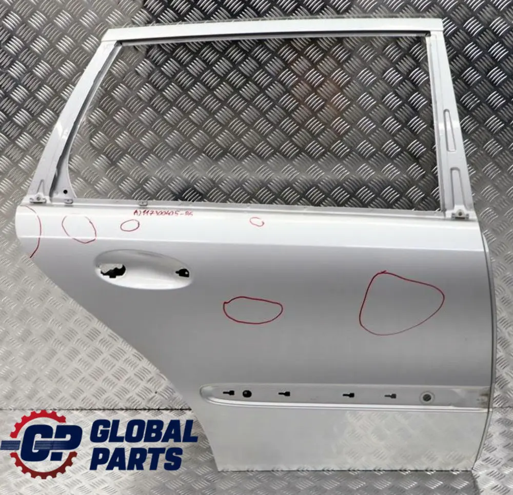 Benz Clase E S211 Estate Puerta Trasera Derecha Brilliant Silver - 744U para Mercedes con número de pieza A2117300405 Mercedes Benz Clase E S211 Estate Puerta Trasera Derecha Brilliant Silver - 744U - SKU A2117300405-BS - Número de pieza A2117300405