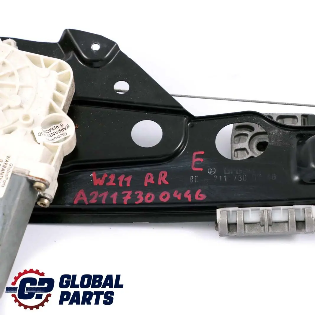  Mercedes-Benz E S211 W211 Rear Right Door Window Regulator Lifter - SKU A2117300446 - Part number A2117300746
