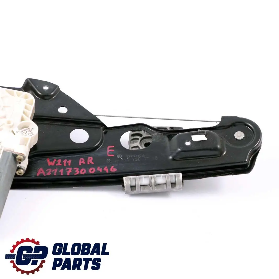 Mercedes-Benz E S211 W211 Rear Right Door Window Regulator Lifter to  with Part number A2117300746  Mercedes-Benz E S211 W211 Rear Right Door Window Regulator Lifter - SKU A2117300446 - Part number A2117300746
