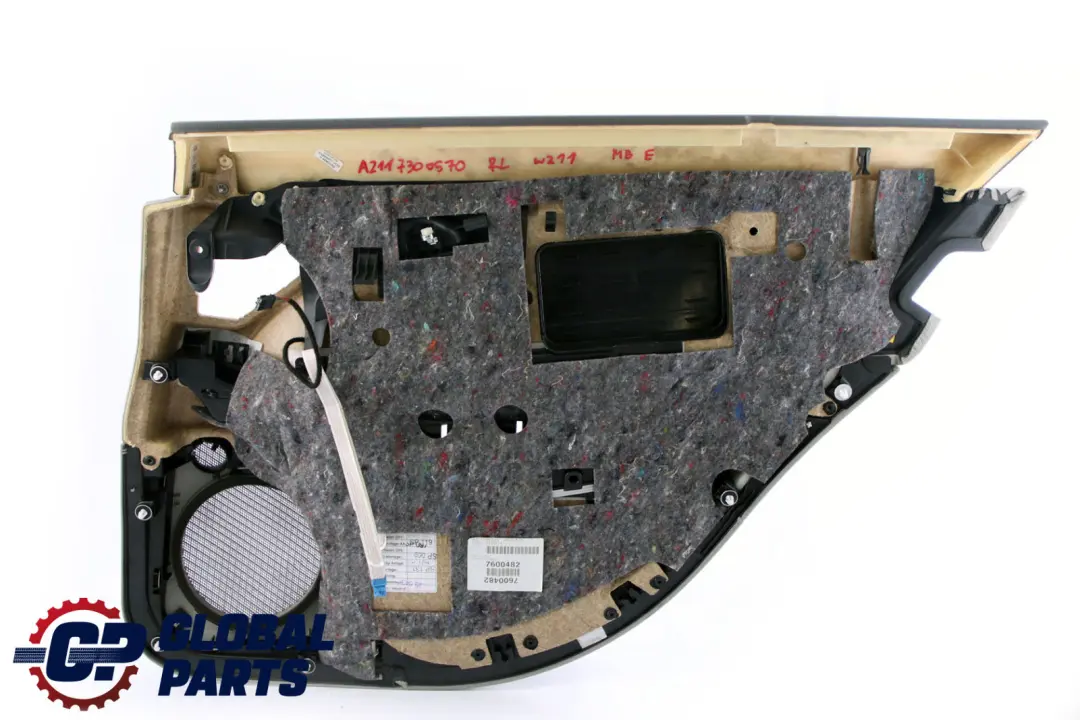 Mercedes W211 S211 Hintere Linke Tür Karte Trim Panel Leder Grau - SKU A2117300570 - Teilenummer A2117300570