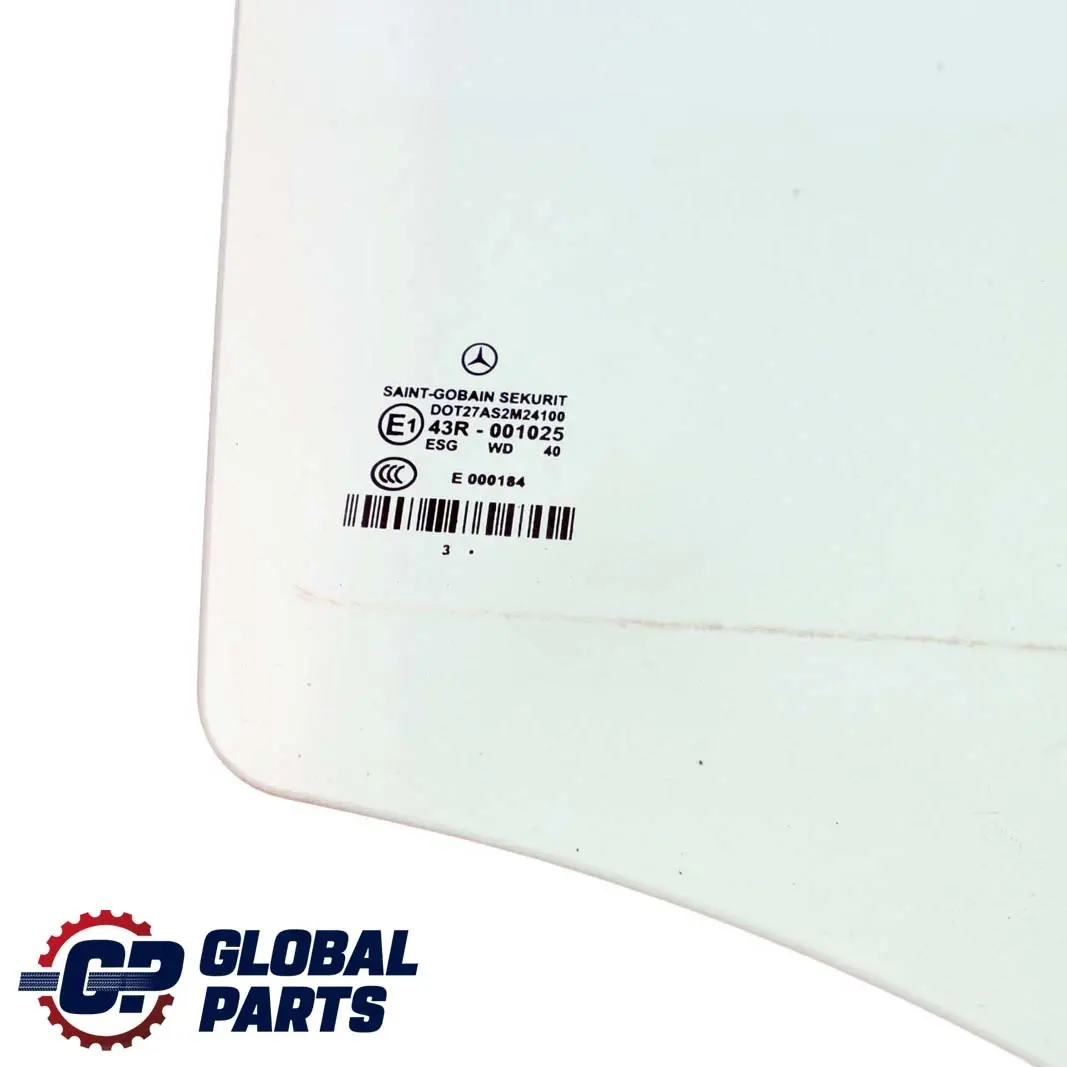 Mercedes W211 Rear Door Right O/S Window Glass AS2 - SKU A2117350210 - Part number A2117350210