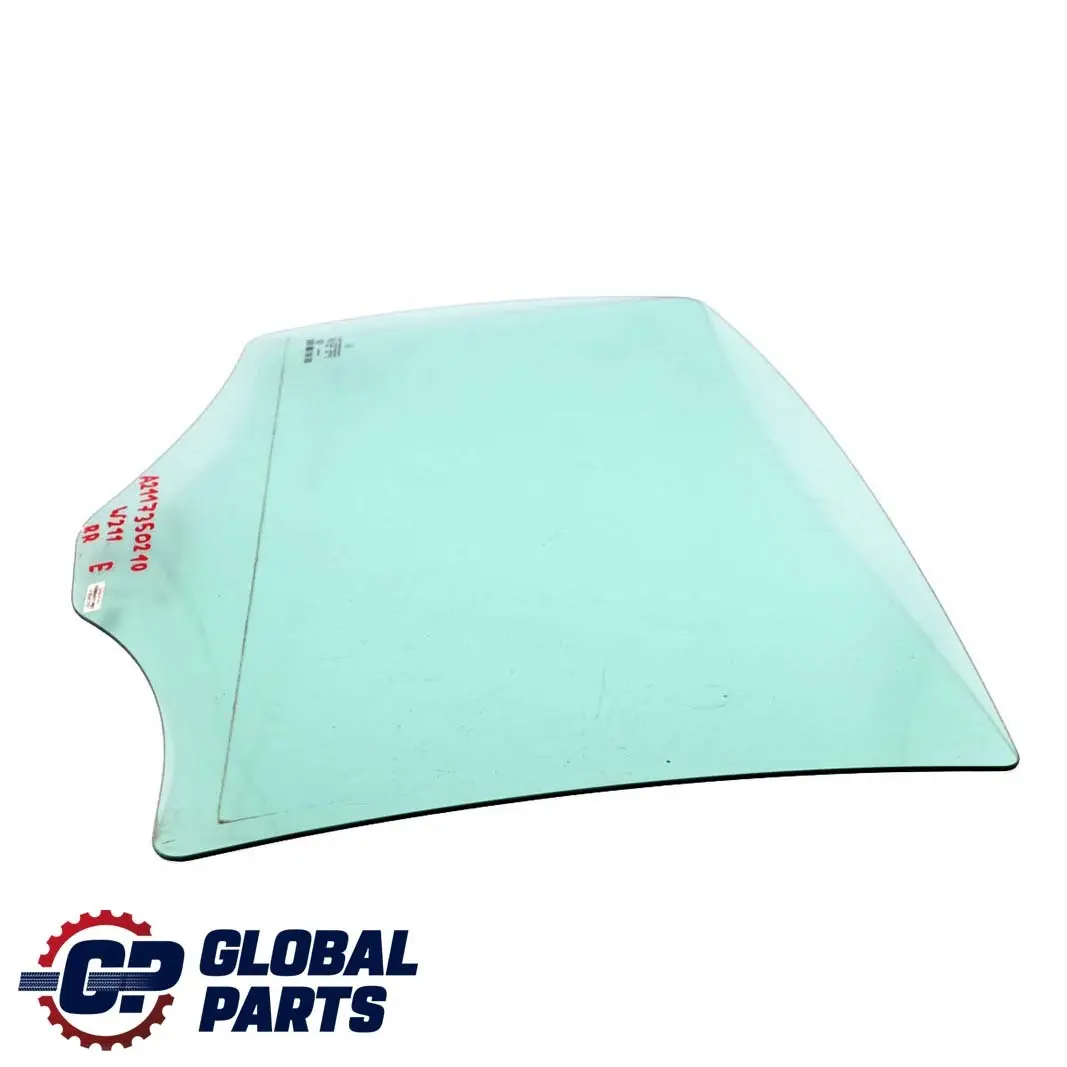 Mercedes W211 Rear Door Right O/S Window Glass AS2 - SKU A2117350210 - Part number A2117350210