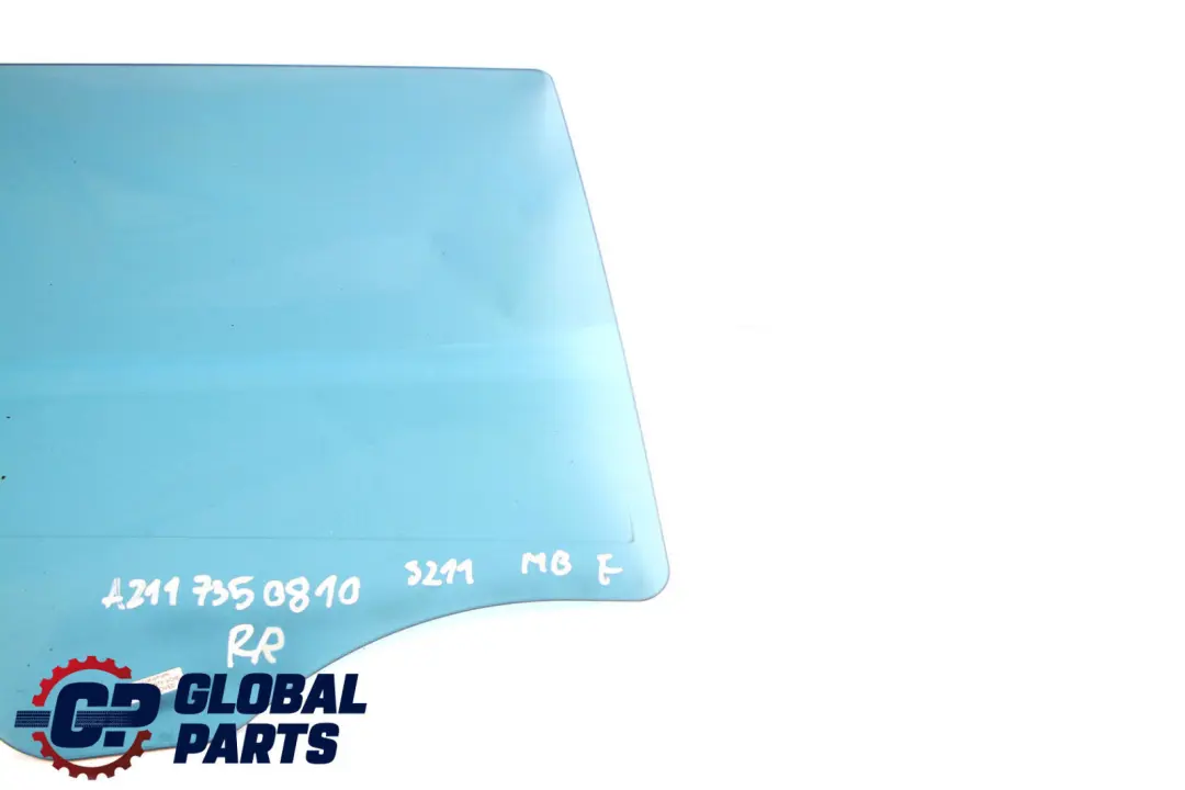 Puerta Trasera Ventana Derecha Vidrio AS2 para Mercedes S211 con número de pieza A2117350810 Mercedes S211 Puerta Trasera Ventana Derecha Vidrio AS2 - SKU A2117350810 - Número de pieza A2117350810