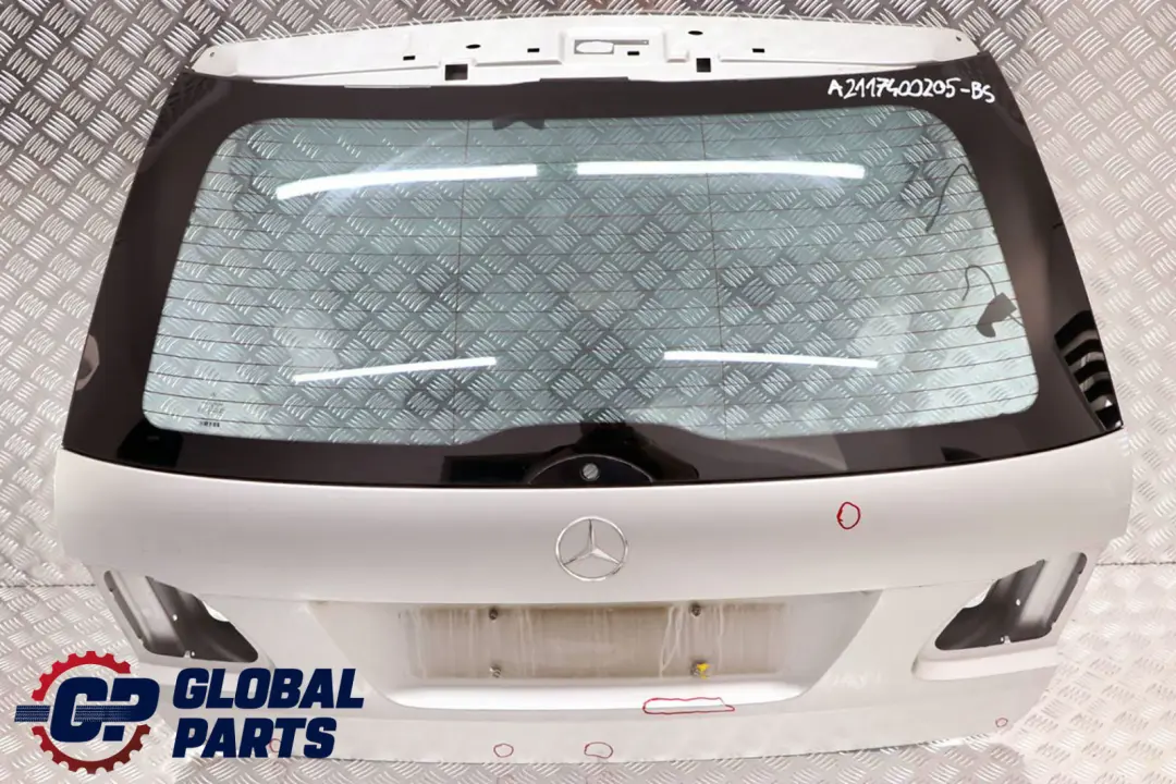 Class S211 Touring Boot Trunk Lid Tailgate Brilliant Silver - 744U to Mercedes E with Part number A2117400205 Mercedes E Class S211 Touring Boot Trunk Lid Tailgate Brilliant Silver - 744U - SKU A2117400205-BS - Part number A2117400205