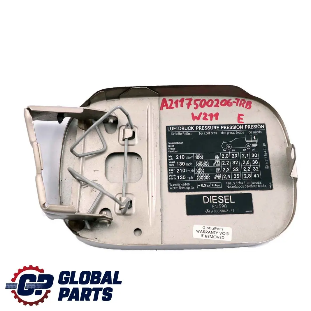  Mercedes-Benz E W211 Coperchio Tappo Serbatoio Travertino Beige Metallizzato 693 - SKU A2117500206-TRB - Numero di parte A2117500206