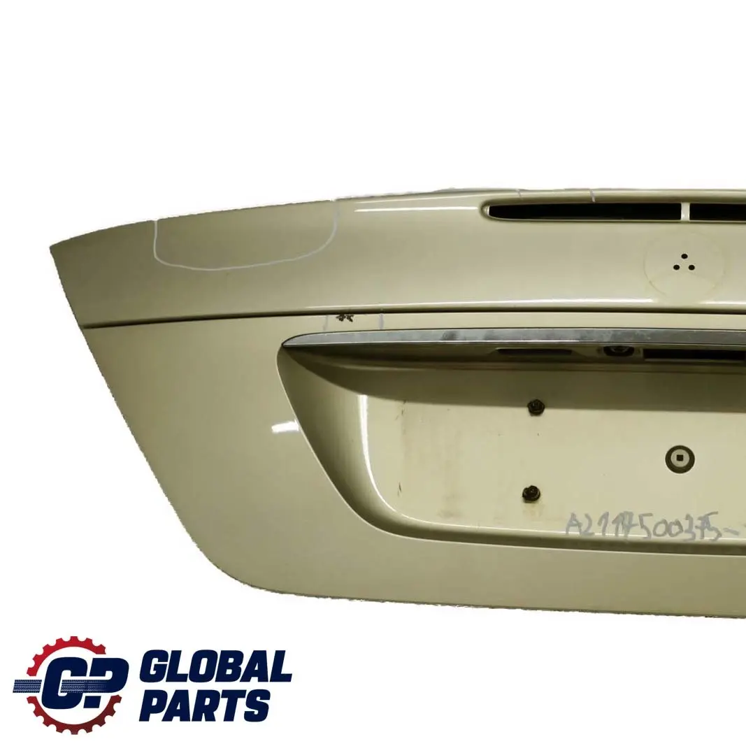 Mercedes-Benz E-Class W211 Boot Trunk Lid Tailgate Travertine Beige - 693 to with Part number A2117500375 Mercedes-Benz E-Class W211 Boot Trunk Lid Tailgate Travertine Beige - 693 - SKU A2117500375-TRB - Part number A2117500375