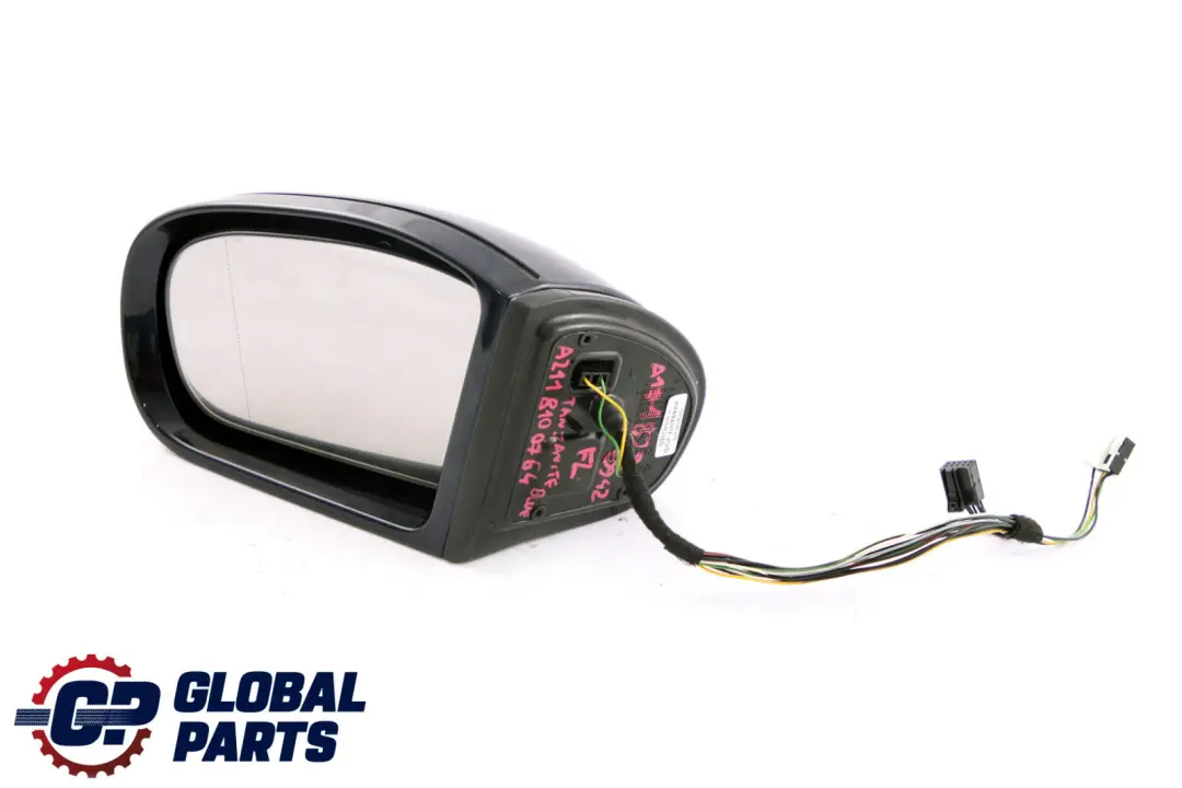 Mercedes-Benz E-Class S211 W211 Left N/S Wing Door Mirror Tanzanite Blue 359U to with Part number A2118100764 Mercedes-Benz E-Class S211 W211 Left N/S Wing Door Mirror Tanzanite Blue 359U - SKU rhd-A2118100764 - Part number A2118100764