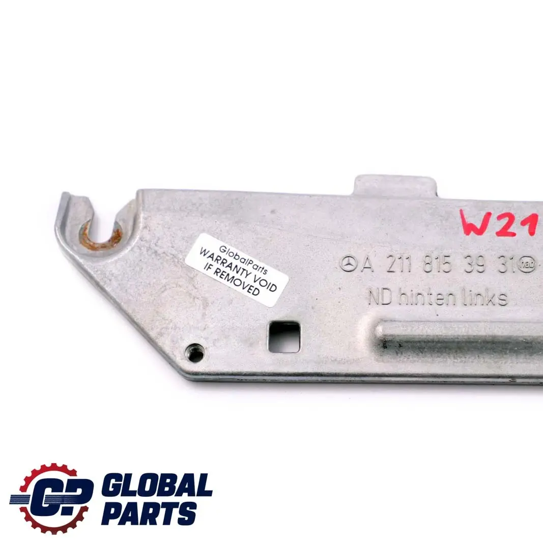 Mercedes-Benz Clase E W211 Trasera Izquierda Soporte Consola para con número de pieza A2118153931 Mercedes-Benz Clase E W211 Trasera Izquierda Soporte Consola - SKU A2118153931 - Número de pieza A2118153931