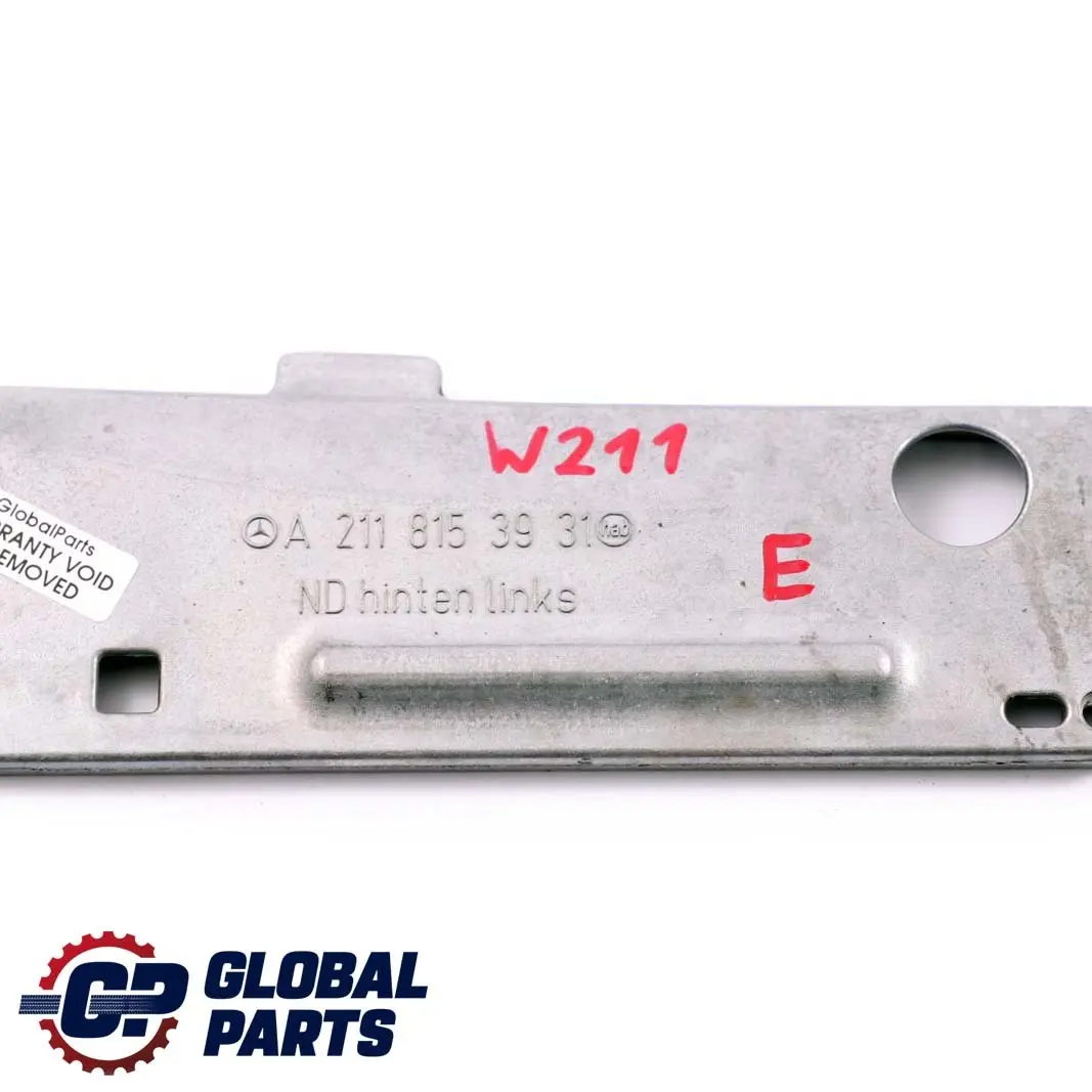 Mercedes-Benz Clase E W211 Trasera Izquierda Soporte Consola para con número de pieza A2118153931 Mercedes-Benz Clase E W211 Trasera Izquierda Soporte Consola - SKU A2118153931 - Número de pieza A2118153931
