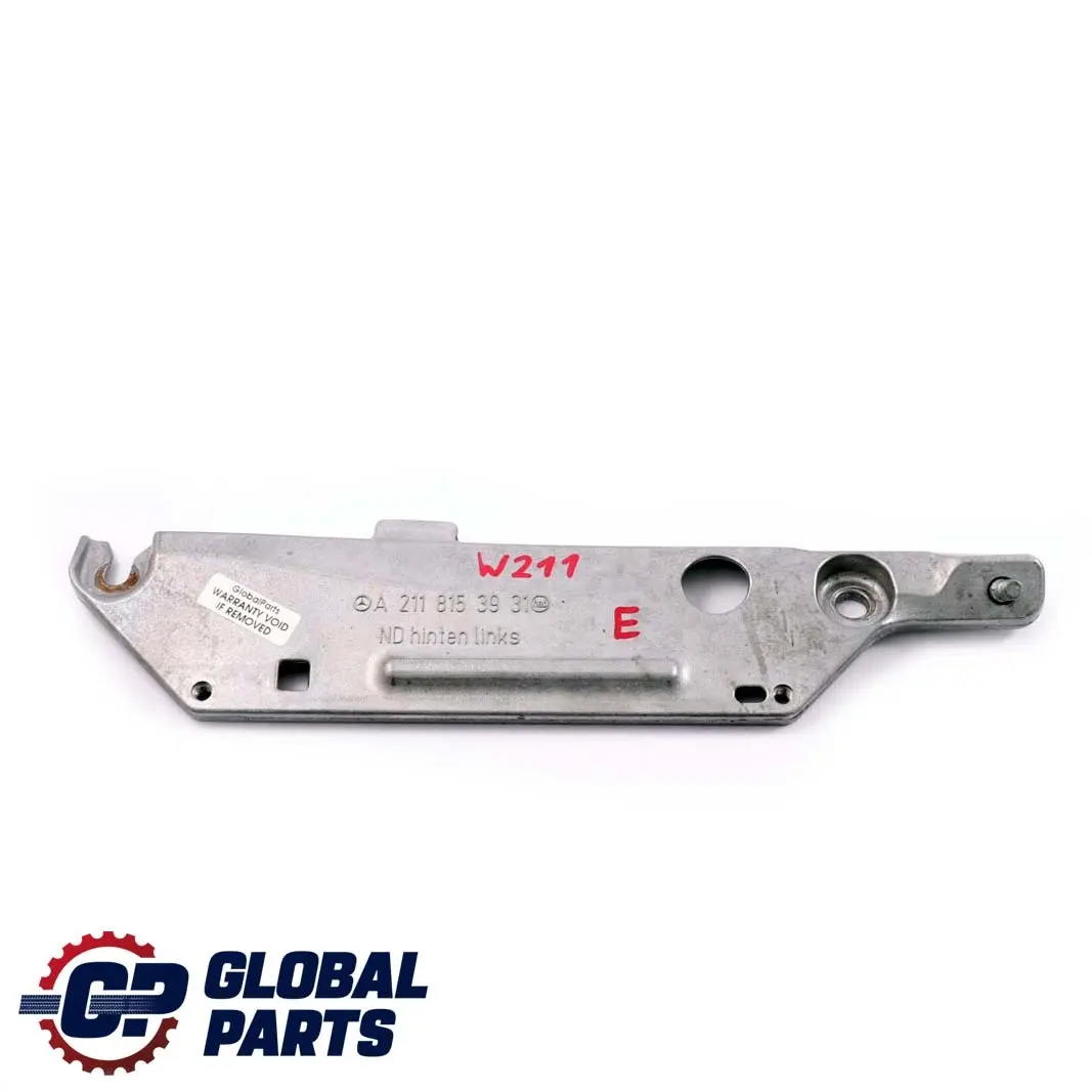 Mercedes-Benz Clase E W211 Trasera Izquierda Soporte Consola para con número de pieza A2118153931 Mercedes-Benz Clase E W211 Trasera Izquierda Soporte Consola - SKU A2118153931 - Número de pieza A2118153931