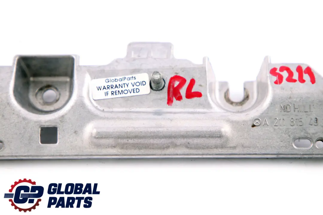 Handle Bracket Cover Rear Left N/S to Mercedes E-Class S211 Touring with Part number A2118154931 Mercedes E-Class S211 Touring Handle Bracket Cover Rear Left N/S - SKU A2118154931 - Part number A2118154931