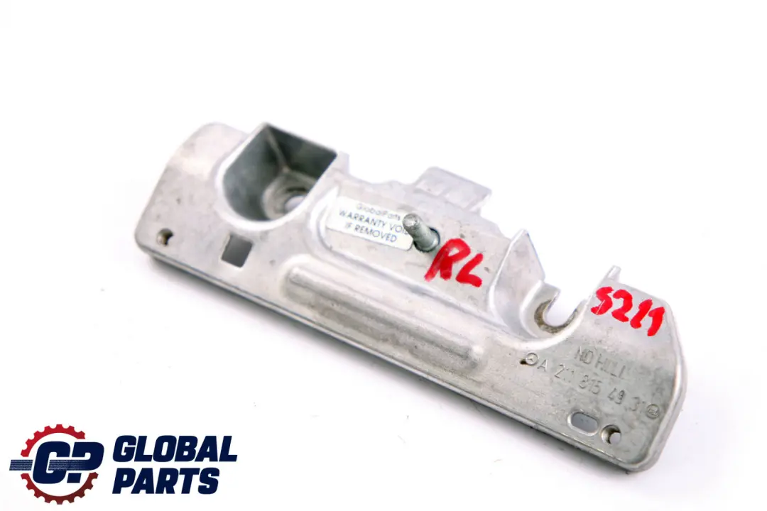 Handle Bracket Cover Rear Left N/S to Mercedes E-Class S211 Touring with Part number A2118154931 Mercedes E-Class S211 Touring Handle Bracket Cover Rear Left N/S - SKU A2118154931 - Part number A2118154931