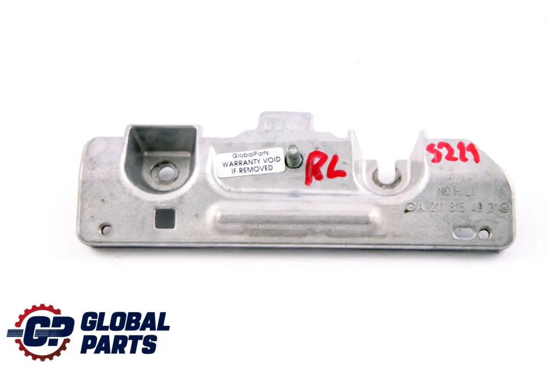 Handle Bracket Cover Rear Left N/S to Mercedes E-Class S211 Touring with Part number A2118154931 Mercedes E-Class S211 Touring Handle Bracket Cover Rear Left N/S - SKU A2118154931 - Part number A2118154931
