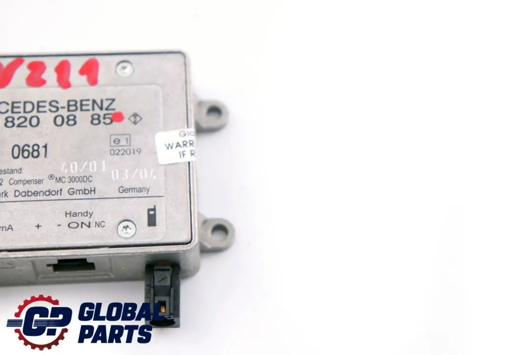 Mercedes-Benz W211 S211 Bluetooth Centralina ECU Modulo per con numero di parte A2118200885 Mercedes-Benz W211 S211 Bluetooth Centralina ECU Modulo - SKU A2118200885 - Numero di parte A2118200885