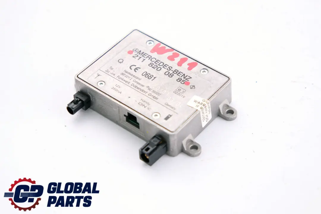 Bluetooth Control Unit Module ECU to Mercedes W211 S211 with Part number A2118200885 Mercedes W211 S211 Bluetooth Control Unit Module ECU - SKU A2118200885 - Part number A2118200885