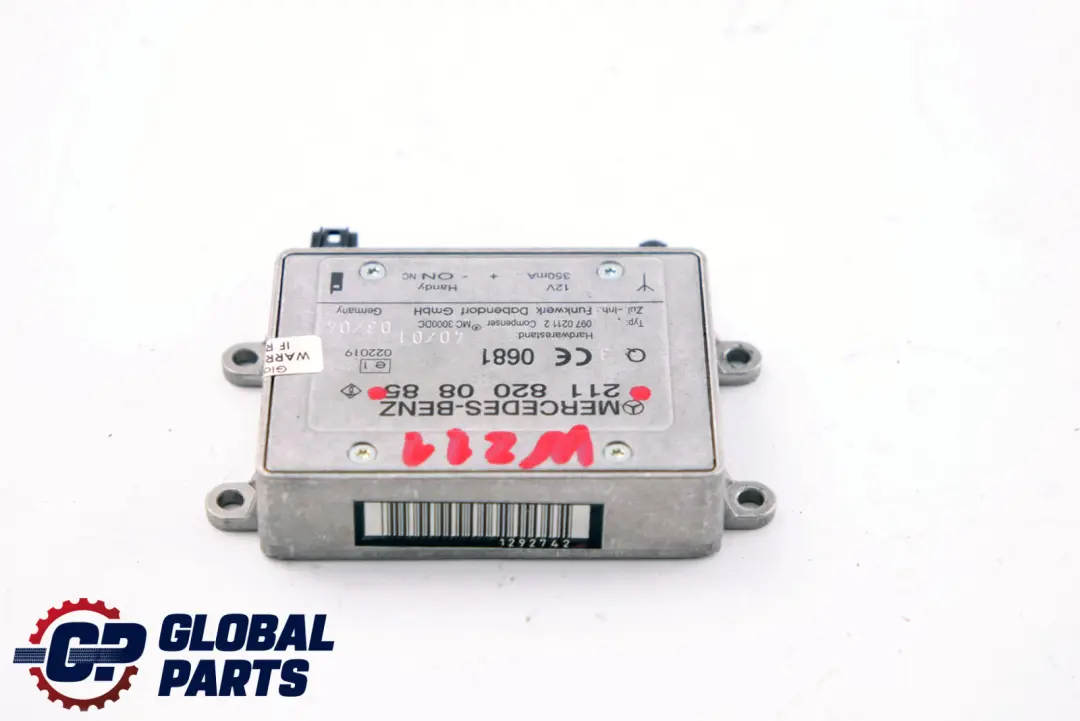 Mercedes E-Class W211 S211 Bluetooth Control Unit Module ECU - SKU A2118200885 - Part number A2118200885