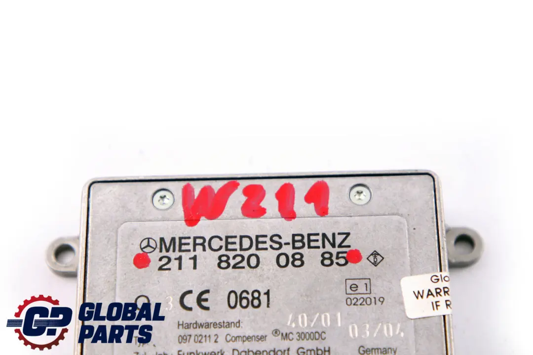 Mercedes E-Class W211 S211 Bluetooth Control Unit Module ECU - SKU A2118200885 - Part number A2118200885