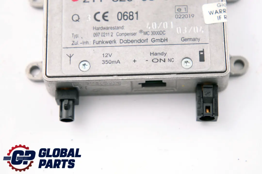 Clase E W211 S211 Modulo De Unidad De Control Bluetooth ECU para Mercedes con número de pieza A2118200885 Mercedes Clase E W211 S211 Modulo De Unidad De Control Bluetooth ECU - SKU A2118200885 - Número de pieza A2118200885