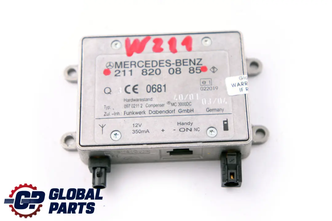Mercedes E-Class W211 S211 Bluetooth Control Unit Module ECU - SKU A2118200885 - Part number A2118200885