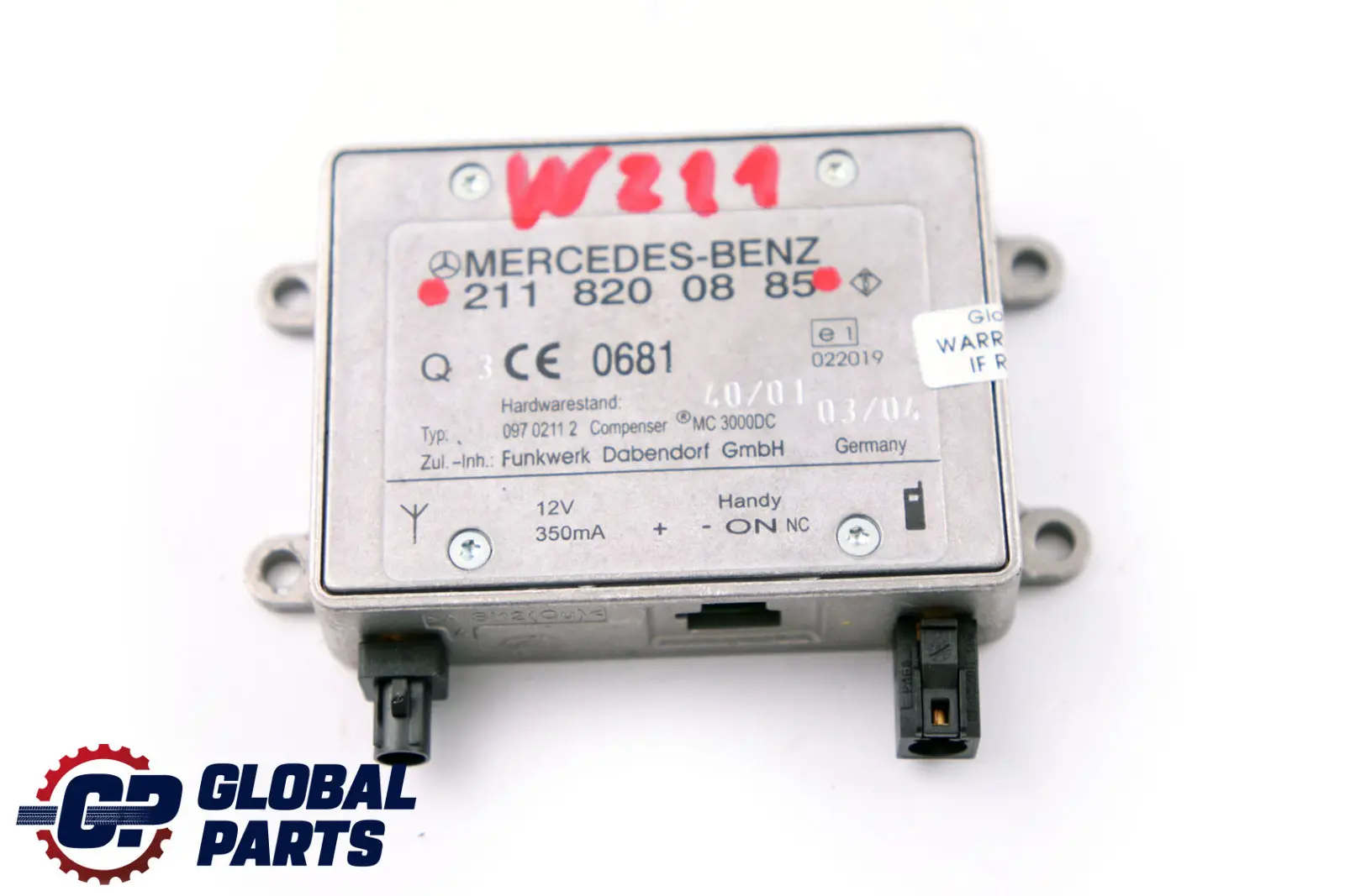 Mercedes Clase E W211 S211 Modulo De Unidad De Control Bluetooth ECU A2118200885