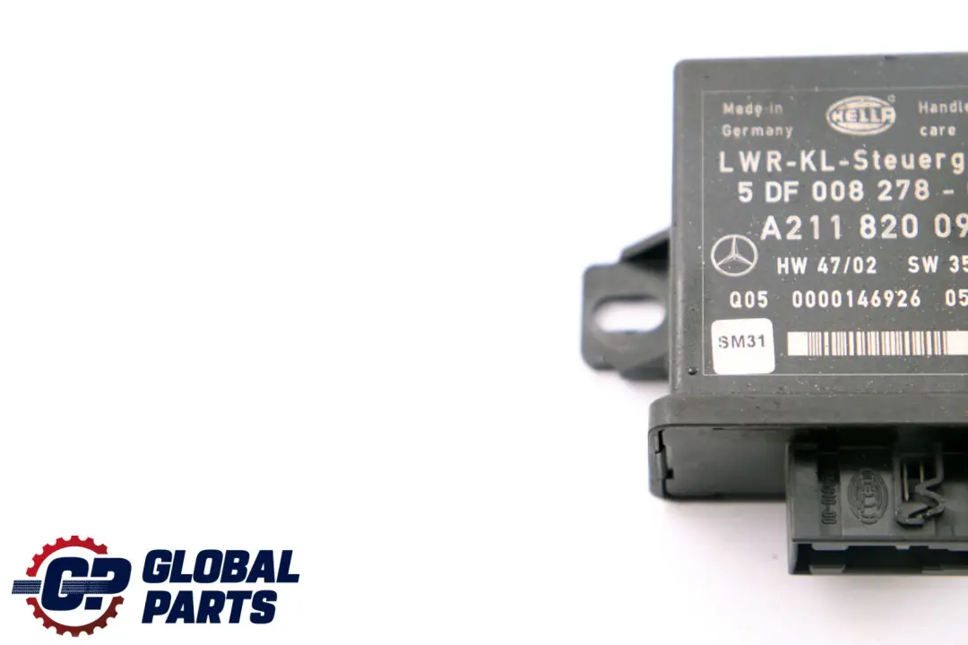 Bi-Xenon Headlight Level Control Unit Module ECU to Mercedes E-Class W211 S211 with Part number A2118200985 Mercedes E-Class W211 S211 Bi-Xenon Headlight Level Control Unit Module ECU - SKU A2118200985 - Part number A2118200985