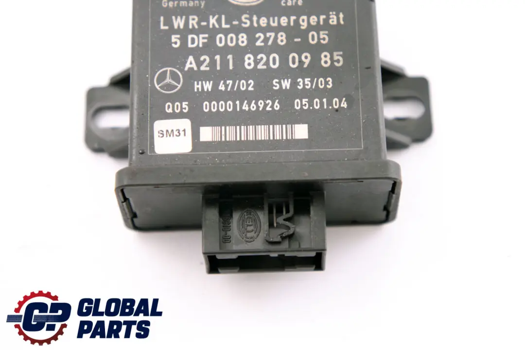 Bi-Xenon Headlight Level Control Unit Module ECU to Mercedes E-Class W211 S211 with Part number A2118200985 Mercedes E-Class W211 S211 Bi-Xenon Headlight Level Control Unit Module ECU - SKU A2118200985 - Part number A2118200985