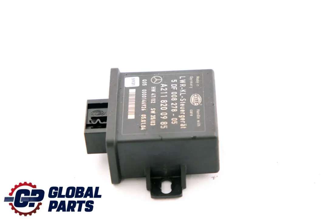 Bi-Xenon Headlight Level Control Unit Module ECU to Mercedes E-Class W211 S211 with Part number A2118200985 Mercedes E-Class W211 S211 Bi-Xenon Headlight Level Control Unit Module ECU - SKU A2118200985 - Part number A2118200985