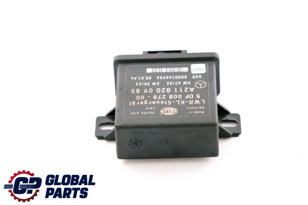 Bi-Xenon Headlight Level Control Unit Module ECU to Mercedes E-Class W211 S211 with Part number A2118200985 Mercedes E-Class W211 S211 Bi-Xenon Headlight Level Control Unit Module ECU - SKU A2118200985 - Part number A2118200985