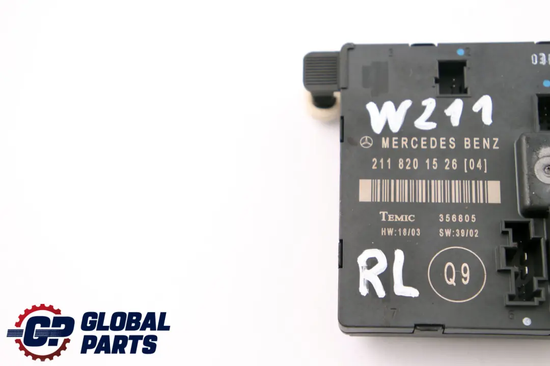 Module Commande Porte Arrière Gauche pour Mercedes S211 à propos du numéro de pièce A2118201526 Mercedes S211 Module Commande Porte Arrière Gauche - SKU A2118201526 - Numéro de pièce A2118201526