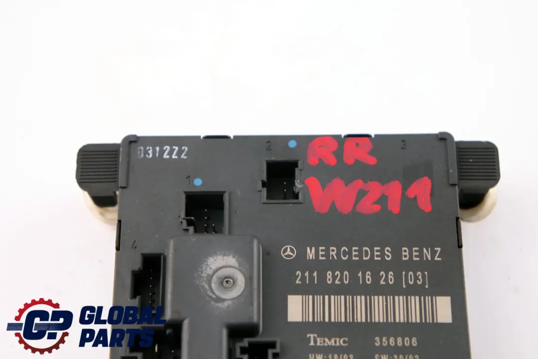 Unità Di Controllo Porta Posteriore Destra per Mercedes S211 W211 con numero di parte A2118201626 Mercedes S211 W211 Unità Di Controllo Porta Posteriore Destra - SKU A2118201626 - Numero di parte A2118201626