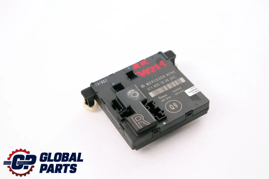 Door Control Unit Right O/S to Mercedes S211 W211 Rear with Part number A2118201626 Mercedes S211 W211 Rear Door Control Unit Right O/S - SKU A2118201626 - Part number A2118201626