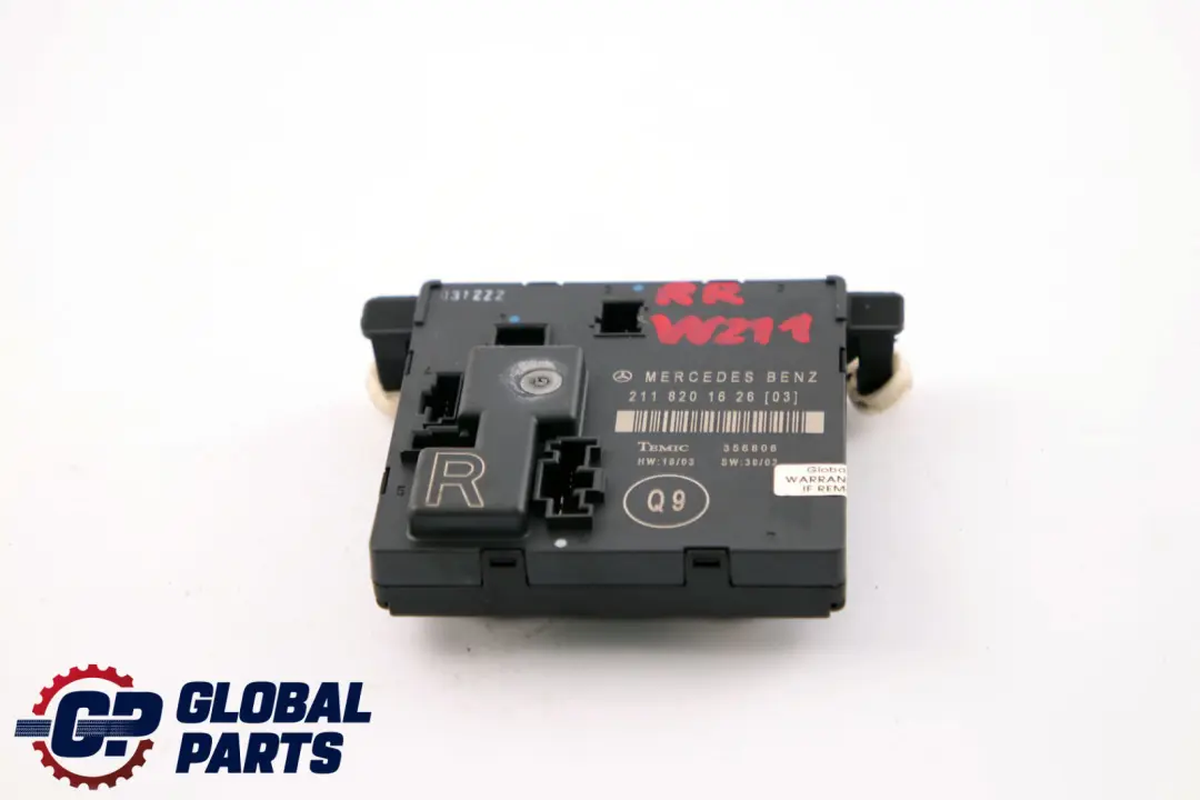 Unidad De Control De Puerta Trasera Derecha para Mercedes S211 W211 con número de pieza A2118201626 Mercedes S211 W211 Unidad De Control De Puerta Trasera Derecha - SKU A2118201626 - Número de pieza A2118201626