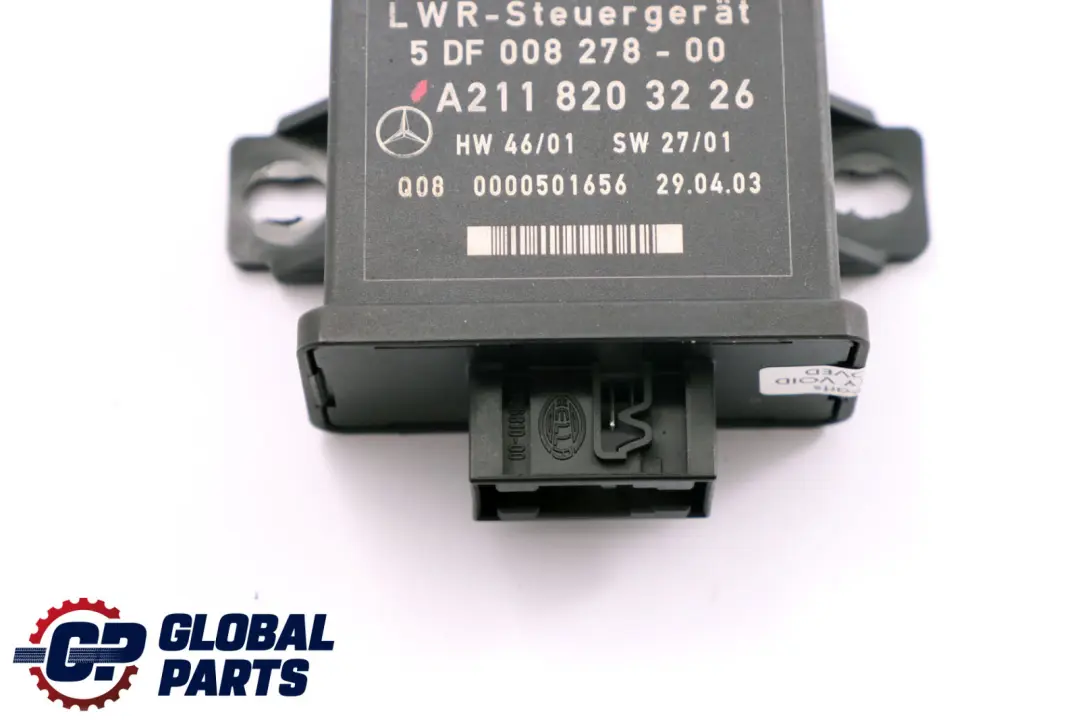 Bi-Xenon Headlight Level Control Unit Module LWR to Mercedes E-Class W211 S211 with Part number A2118203226 Mercedes E-Class W211 S211 Bi-Xenon Headlight Level Control Unit Module LWR - SKU A2118203226 - Part number A2118203226