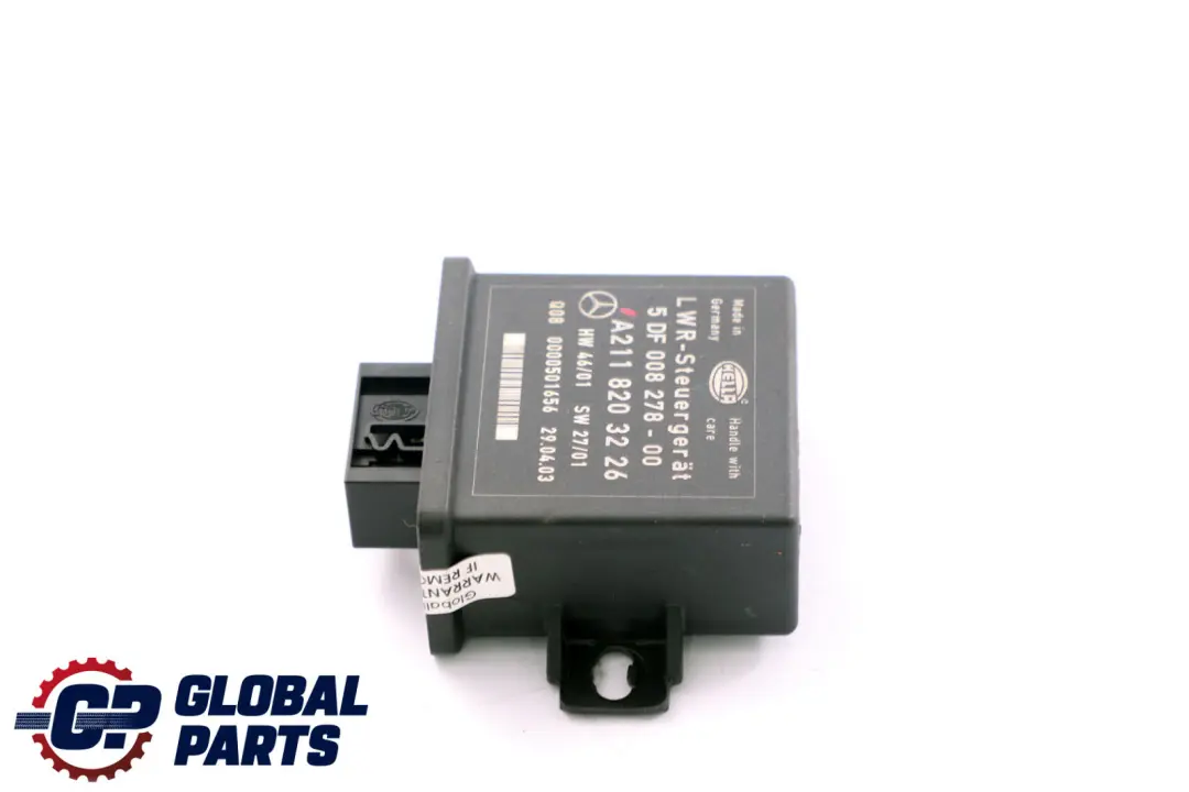Bi-Xenon Headlight Level Control Unit Module LWR to Mercedes E-Class W211 S211 with Part number A2118203226 Mercedes E-Class W211 S211 Bi-Xenon Headlight Level Control Unit Module LWR - SKU A2118203226 - Part number A2118203226