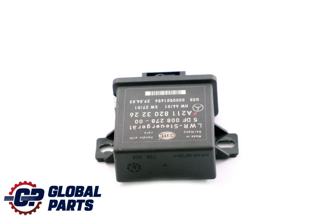 Bi-Xenon Headlight Level Control Unit Module LWR to Mercedes E-Class W211 S211 with Part number A2118203226 Mercedes E-Class W211 S211 Bi-Xenon Headlight Level Control Unit Module LWR - SKU A2118203226 - Part number A2118203226