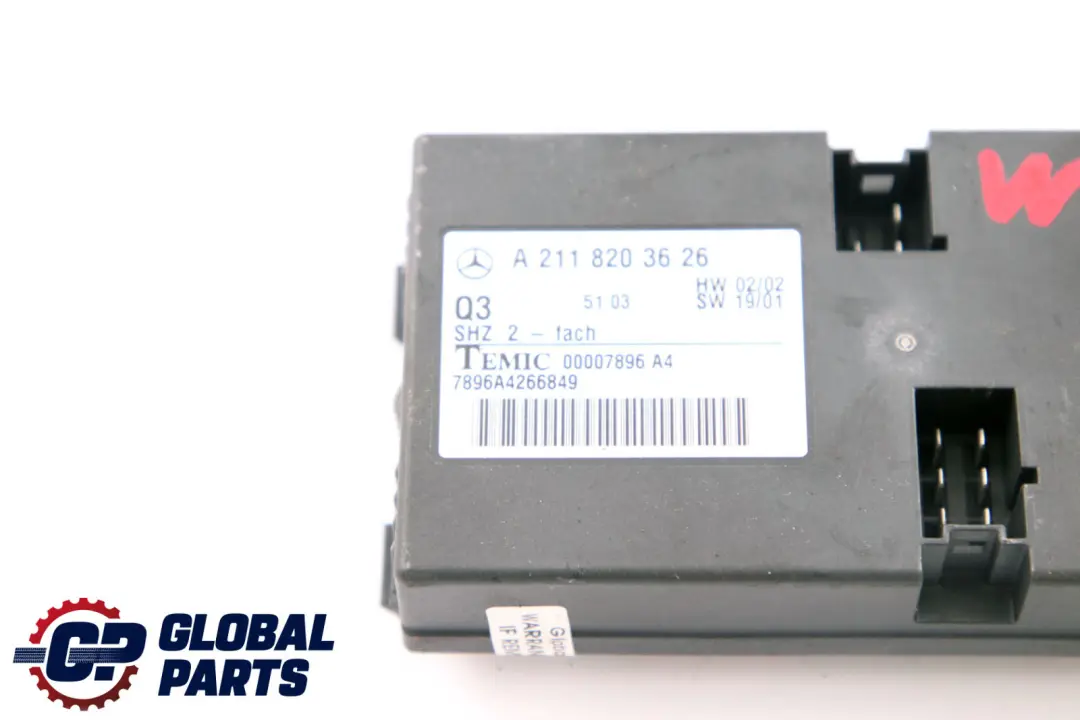 Mercedes-Benz E-Klasse W211 S211 Beheizt Sitz Control Module für mit Teilenummer A2118203626 Mercedes-Benz E-Klasse W211 S211 Beheizt Sitz Control Module - SKU A2118203626 - Teilenummer A2118203626