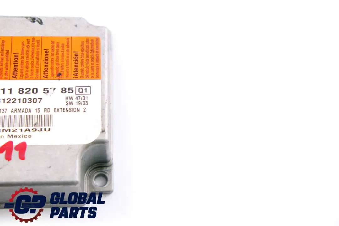 Module de l'unité de contrôle du système d'airbag ECU pour Mercedes W211 S211 à propos du numéro de pièce A2118205785 Mercedes W211 S211 Module de l'unité de contrôle du système d'airbag ECU - SKU A2118205785 - Numéro de pièce A2118205785