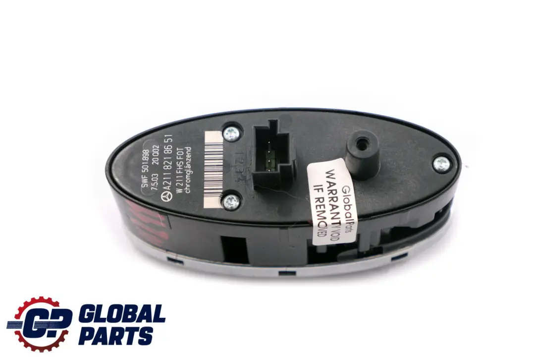 Mercedes-Benz E-Class W211 Rear Window Lifter Control Switch Button to with Part number A2118218651 Mercedes-Benz E-Class W211 Rear Window Lifter Control Switch Button - SKU A2118218651 - Part number A2118218651
