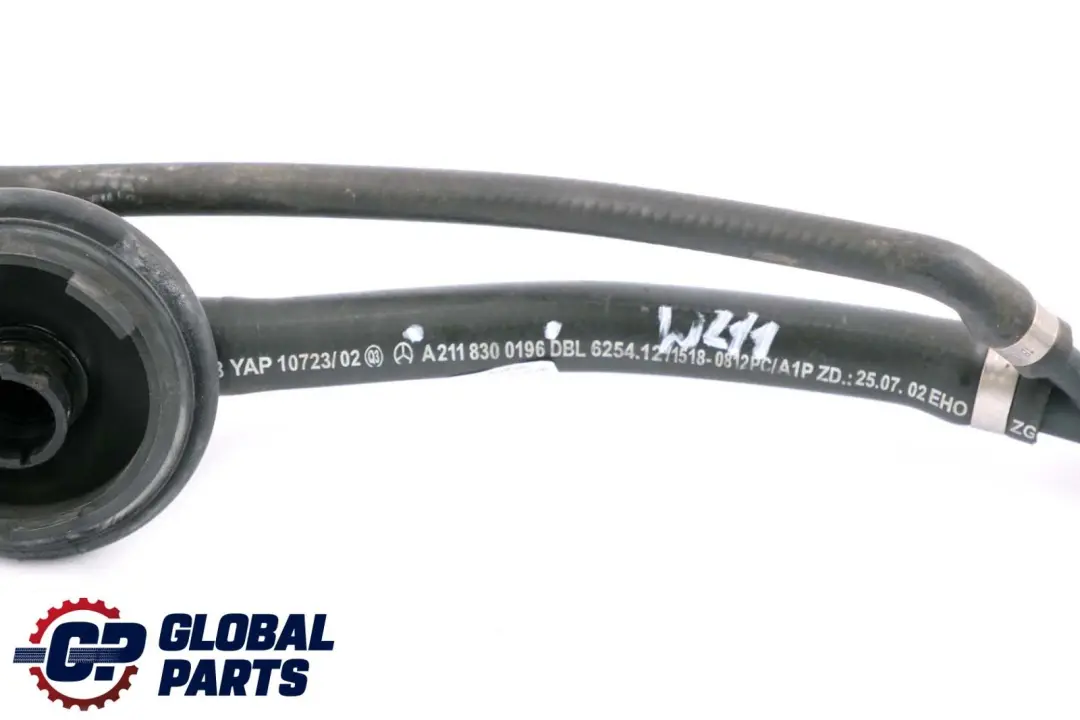 Mercedes-Benz S211 W211 Eau Refroidissement Tuyau Flexible pour à propos du numéro de pièce A2118300196 Mercedes-Benz S211 W211 Eau Refroidissement Tuyau Flexible - SKU A2118300196 - Numéro de pièce A2118300196