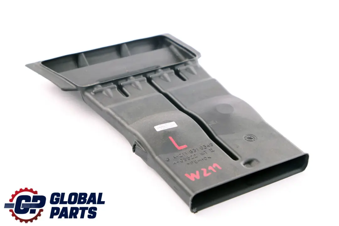 Mercedes Clase E S211 W211 W219 Conducto Ventilación Aire Trasero Izquierdo - SKU A2118310345 - Número de pieza A2118310345