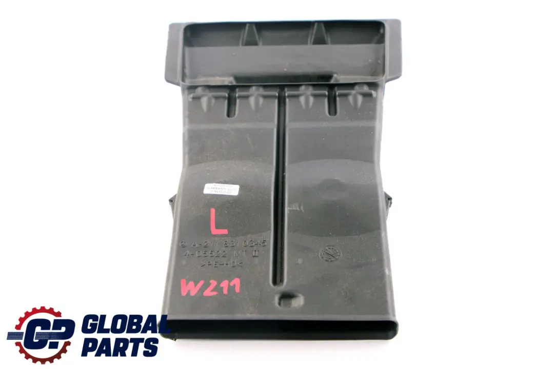 Mercedes E CLS Klasse W211 W219 Lüftungskanal Luftkanal Hinten Links A211831134 - SKU A2118310345 - Teilenummer A2118310345