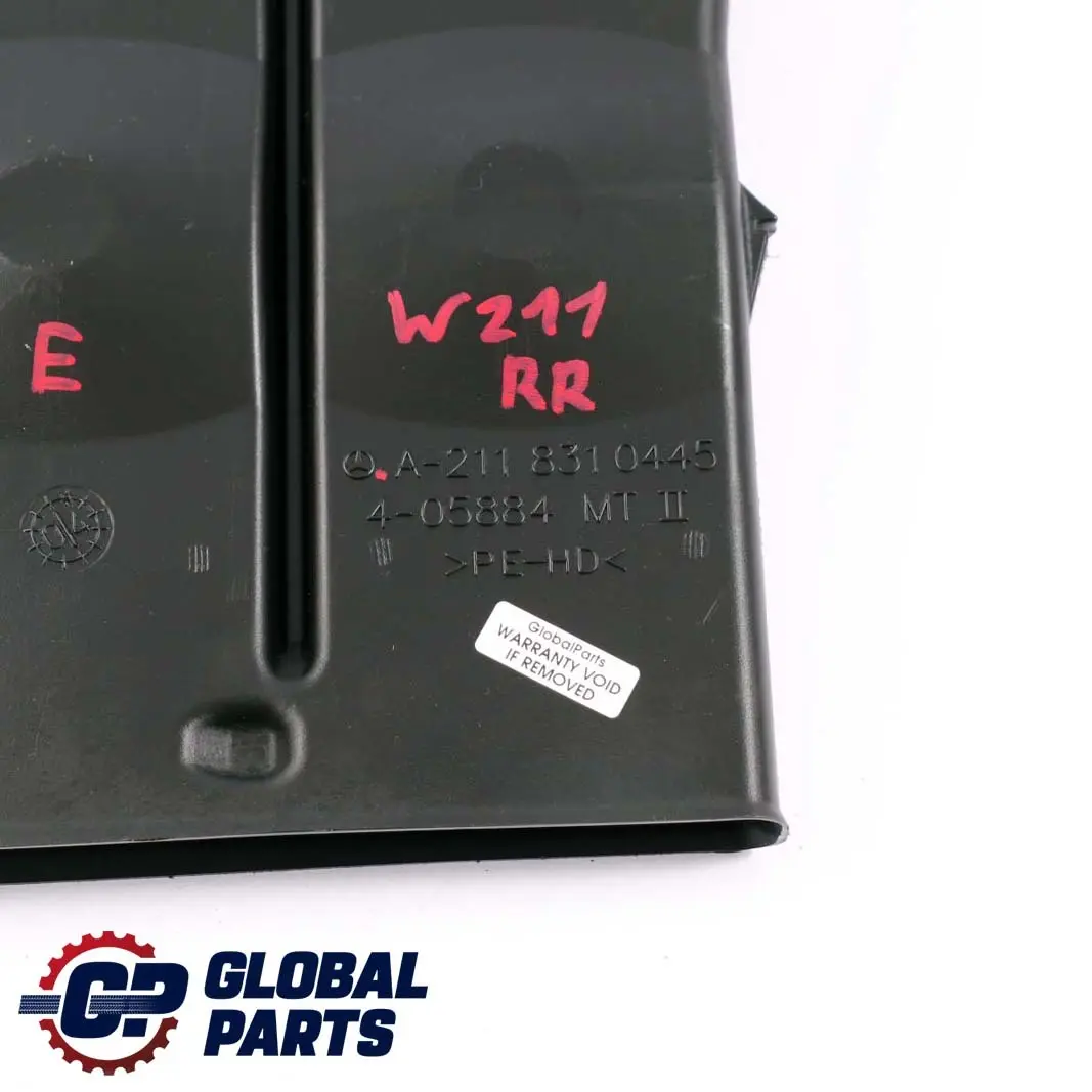  Mercedes-Benz E W211 Channel Air Routing Ventilation Rear Right O/S - SKU A2118310445 - Part number A2118310445