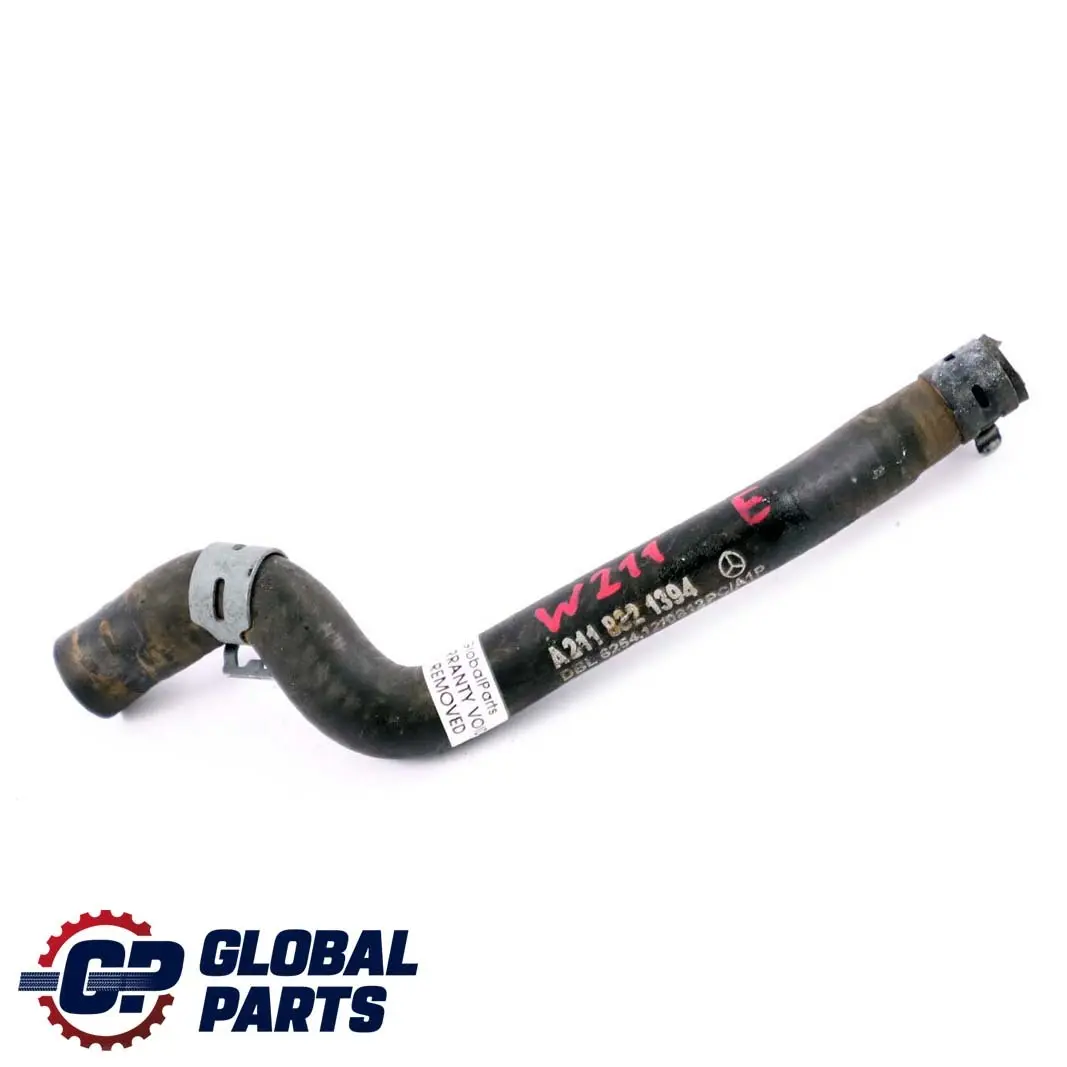Limpiafaros Manguera De retorno De refrigerante para Mercedes W211 con número de pieza A2118321394 Mercedes W211 Limpiafaros Manguera De retorno De refrigerante - SKU A2118321394 - Número de pieza A2118321394